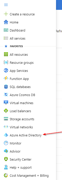 azure-active-directory-menu