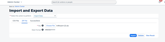 successfactors-import-data-interface